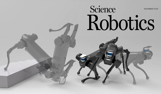 國(guó)內(nèi)第一個(gè)榮登Science Robotics封面的四足機(jī)器人